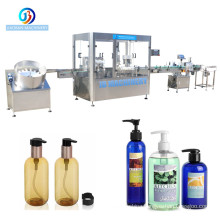 Automatic shampoo bottle filling machine piston pump hand cream lotion filling machine rotary type filling capping machine